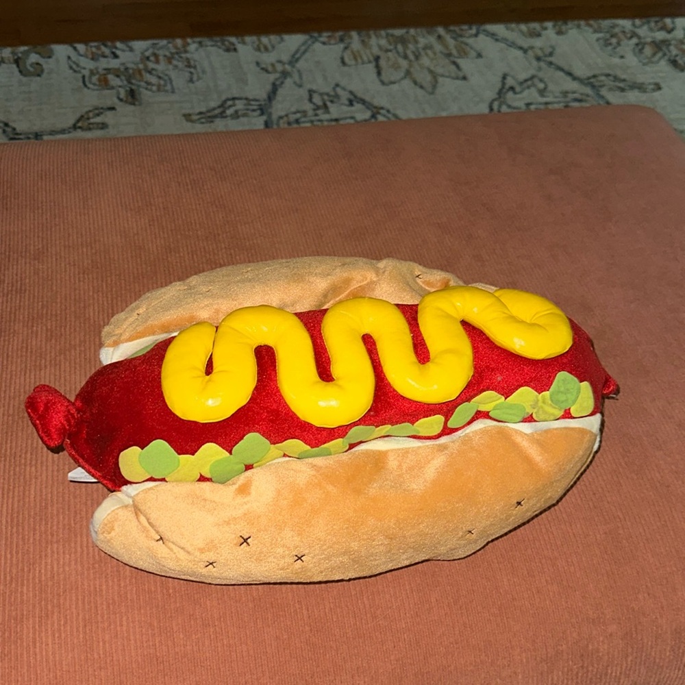 Dog hot dog costume. Medium